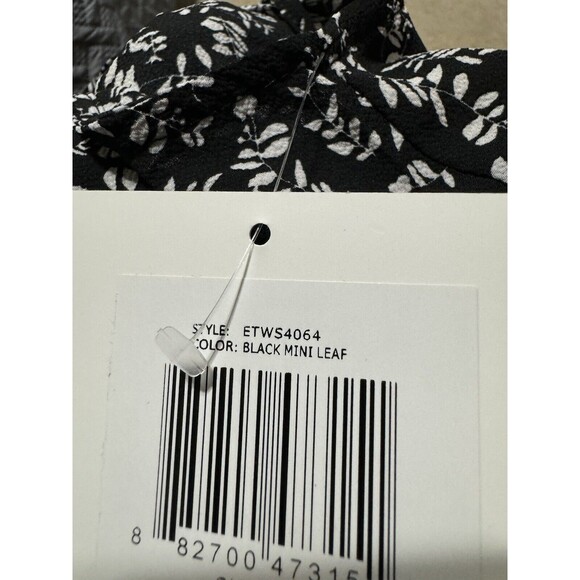 Ellen Tracy Women’s Black Mini Leaf Jumpsuit Size XS NWT - Picture 15 of 16